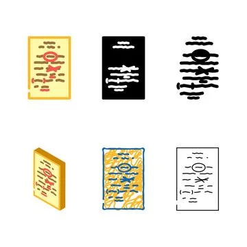 Editing clean content technical writer color icon vector Stock Illustration