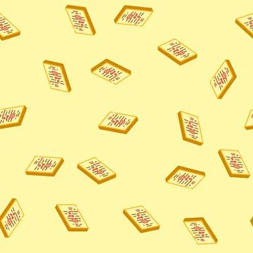 Editing content technical writer isometric icon seamless pattern Stock Illustration