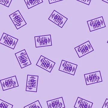 Editing content technical writer line vector seamless pattern Stock Illustration