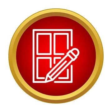 Editing document pencil creating new grid layout Illustrazione stock