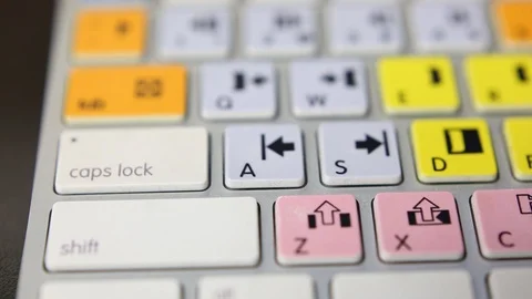 Editing Keyboard Slider 4 Video stock 98661887