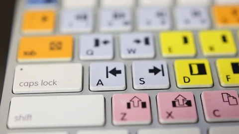 Editing Keyboard Slider1 Video stock 98661858