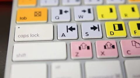 Editing Keyboard Slider3 Video stock 98661869