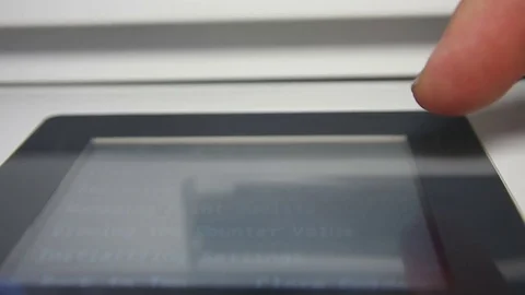 Editing menu in the printer Video stock 81402555