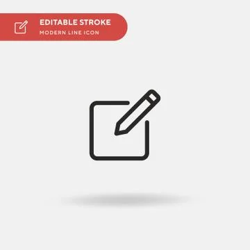 Editing Simple vector icon. Illustration symbol design template for web mobil Stock Illustration