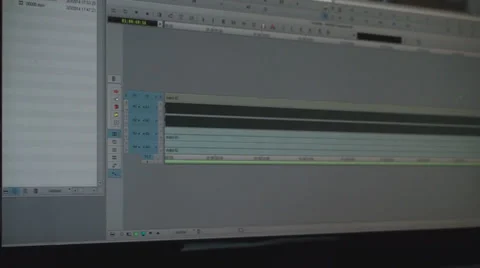 Editing Software Adding A Effect On Timeline Vídeos de archivo 36294382