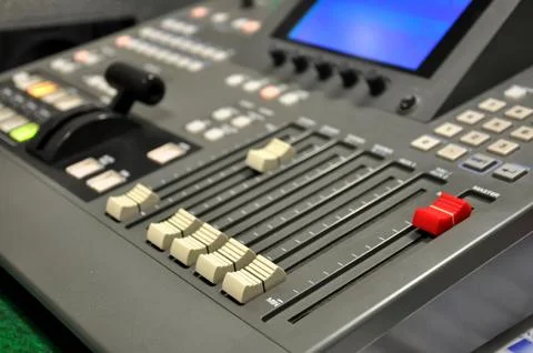 Editing station Stock Photos