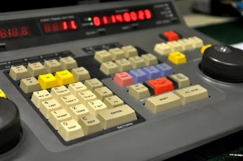 Editing station Stock Photos