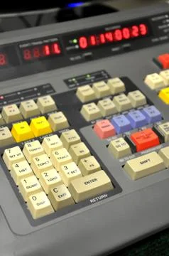 Editing station Stock Photos