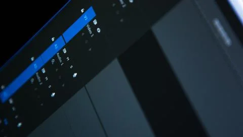 Editing time line Stock Photos