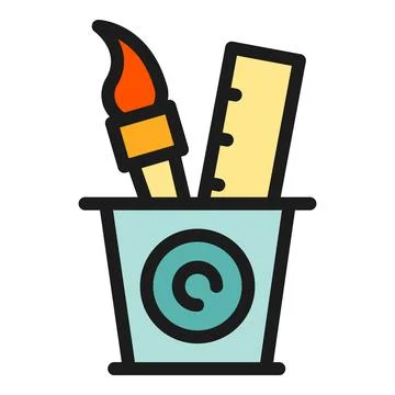 Editing tools icon vector flat Illustrazione stock