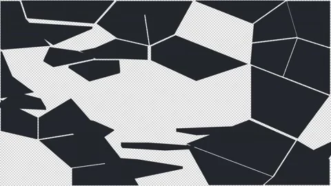 Editing transition. Animation of cracks and particles. Cartoon Stock Footage 139560289