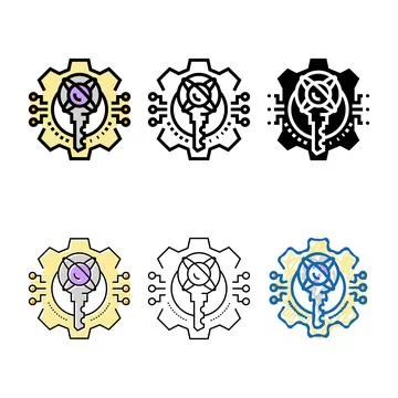 Edition encryption quantum technology color icon vector 스톡 일러스트