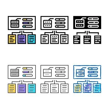 Edition testing system color icon vector Stock Illustration