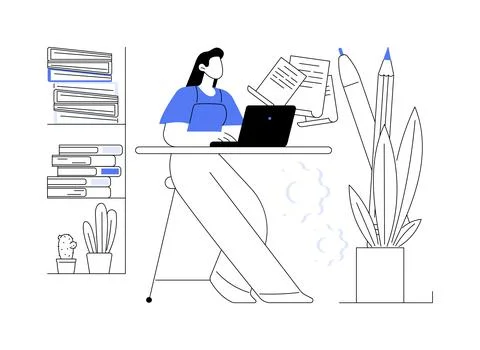 Editor in chief abstract concept vector illustration. Stock Illustration