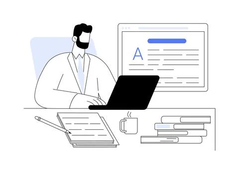 Editor in chief isolated cartoon vector illustrations. Ilustración de archivo