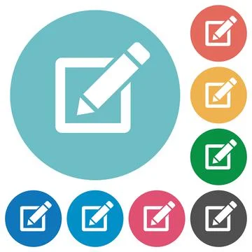 Editor flat icons Stock Illustration