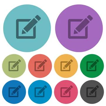 Editor flat icons with outlines 스톡 일러스트