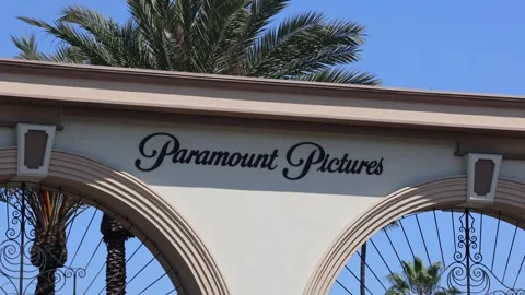 Editor Footage - Paramount Pictures Studio Signage: Sep 16, 2025 Stock Footage 320665512