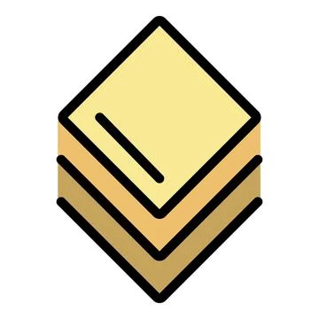 Editor image layer icon color outline vector 스톡 일러스트