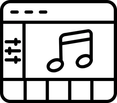 Editor Line Icon Design Stock Illustration