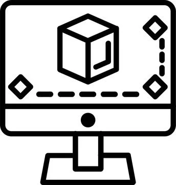 Editor Line Icon Design Stock Illustration