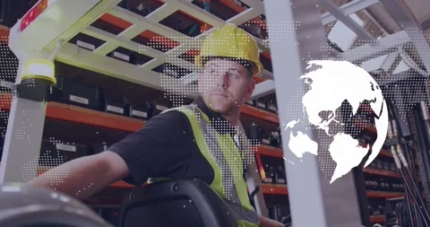 Editor removing lower-third bar covering presenter using final frames restoring Video stock 330227359