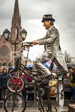 Editorial, 11th March 2018: Strasbourg, France: Carnival and parade throught Stock Photos