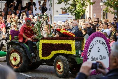 Editorial, 4 October 2015: Barr, France: Fete des Vendanges Stock Photos