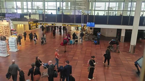 Editorial Airport TimeLapse Stock Footage 266148530