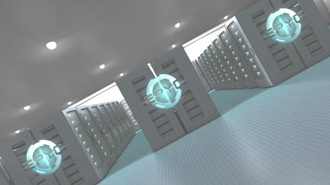 Editorial AMD EPYC server microprocessor racks 動画素材 116287957