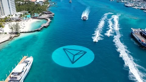 Editorial Animation Tron Logo Crypto Currency Stock Footage 113220974