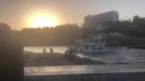 Editorial: Antalya Marina during sunset, Turkey Stock-Footage 336244433