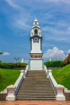 Editorial, Birch Memorial Clock Tower of Ipoh, Malaysia Stock Photos