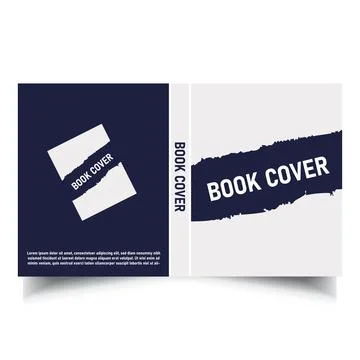 Editorial Book cover Layout print ready template Design Stock Illustration