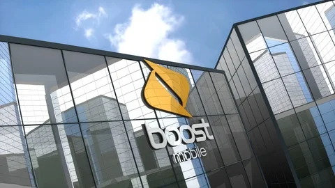 Editorial, Boost Tel Pty Limited logo on glass building. Stock Footage 110827627