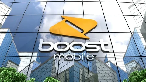 Editorial, Boost Tel Pty Limited logo on glass building. Vídeos de archivo 110827667