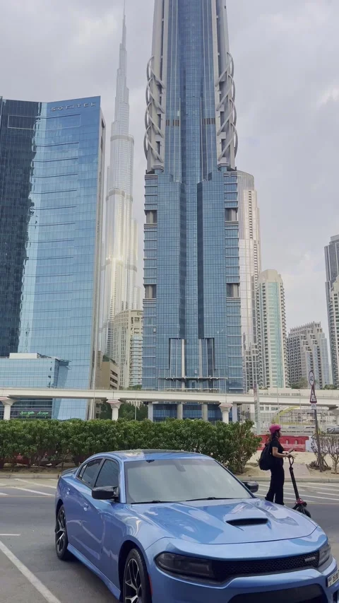 Editorial Burj Khalifa Tallest Skyscraper Daytime Downtown Dubai 스톡 동영상 340831136