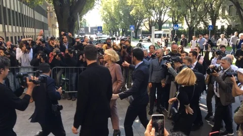 EDITORIAL - Cate Blanchett seen during Milan Fashion Week Stock Footage 112008810
