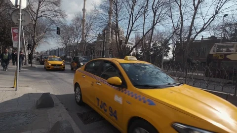 Editorial clip of rush hour traffic in Istanbul Stock Footage 123471086