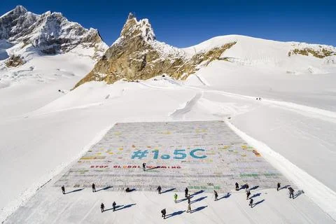 Editorial collection ahead of UN Climate Change Conference COP30, Jungfraujoch,  Stock Photos