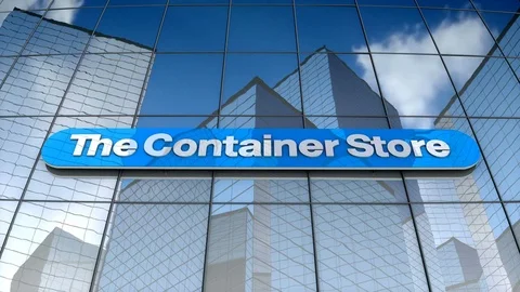 Editorial, The Container Store Group, Inc. logo on glass building.	 動画素材 84762838