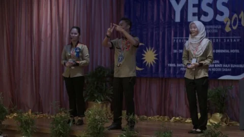 Editorial : Convention speaker Stock Footage 104017105