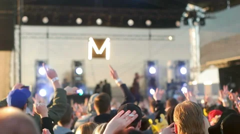 Editorial - Crowd of People Cheering Stock Footage 63109625