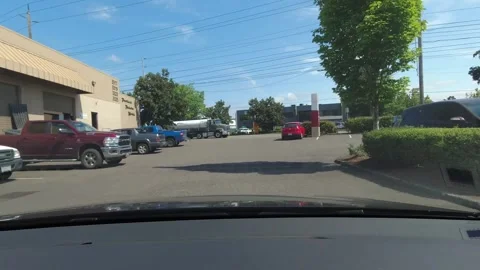 Editorial of Dash camera in car driving in Portland Oregon February 2, 2024 Видео 264683319