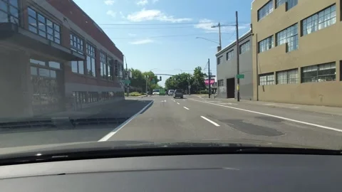 Editorial of Dash camera in car driving in Portland Oregon February 2, 2024 Видео 264683540