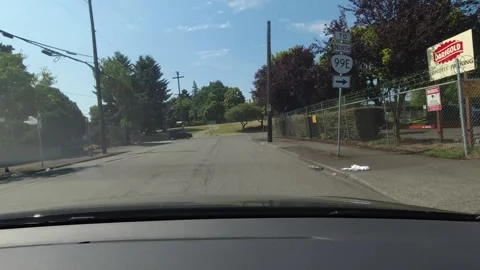 Editorial of Dash camera in car driving in Portland Oregon February 2, 2024 Видео 264683596