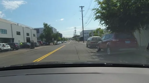 Editorial of Dash camera in car driving in Portland Oregon February 2, 2024 Видео 264683611