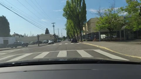 Editorial of Dash camera in car driving in Portland Oregon February 2, 2024 Видео 264683787
