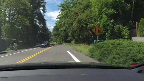 Editorial of Dash camera in car driving in Portland Oregon February 2, 2024 Видео 264683866